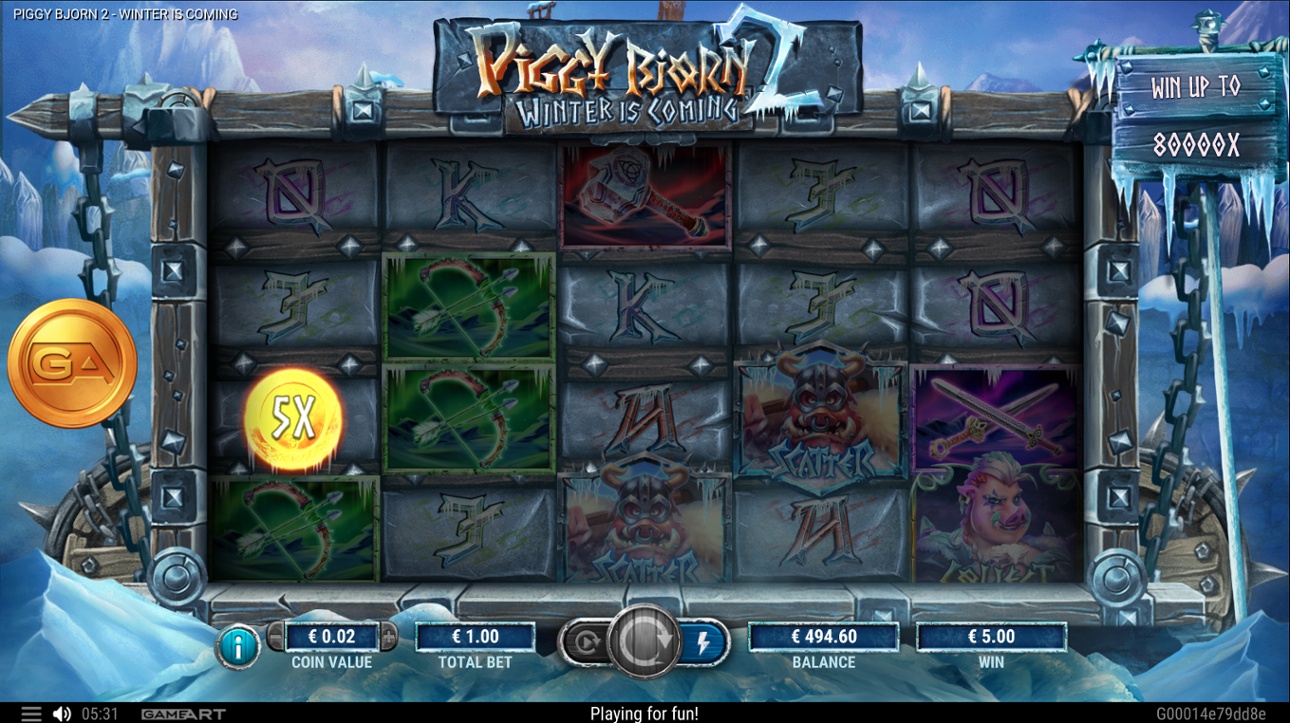 Piggy Bjorn 2 - Κέρδος με σύμβολα Collect & Raid